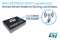 Smart-Antenna Controller from STMicroelectronics Cuts Board Space, BoM, and Battery Load for Superior Smartphone Performance