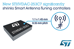 Smart-Antenna Controller from STMicroelectronics Cuts Board Space, BoM, and Battery Load for Superior Smartphone Performance Smart-Antenna Controller from STMicroelectronics Cuts Board Space, BoM, and Battery Load for Superior Smartphone Performance